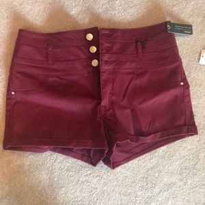 Maroon shorts!